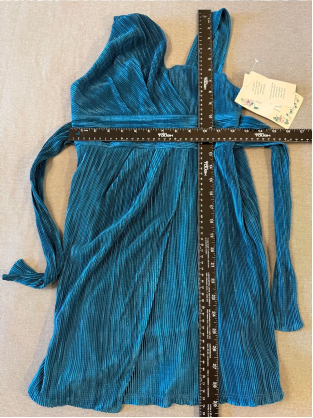 NWTs IRIS & IVY
Kids' Metallic Party Dress size 12 Teal - Picture 5 of 8